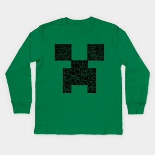 Scratched Creeper Kids Long Sleeve T-Shirt